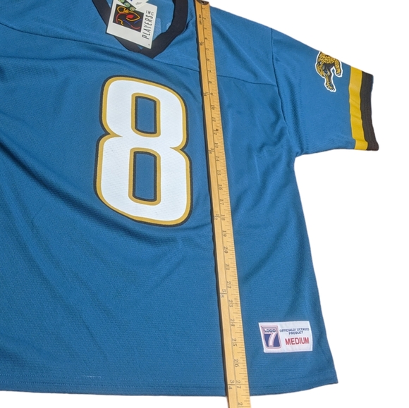 Logo 7 Jacksonville Jaguars Mark Brunell #8 NFL Men's Medium Football Jersey NWT - Picture 8 of 12